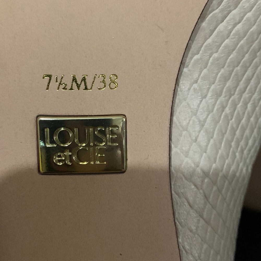 Louise et Cie Cream Leather Ankle Boots 7.5 - Picture 7 of 7